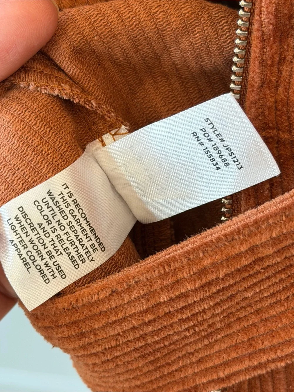 NWT Lulus Corduroy Overalls Small Burnt Orange Adjustable Strap Tie Waist Fall